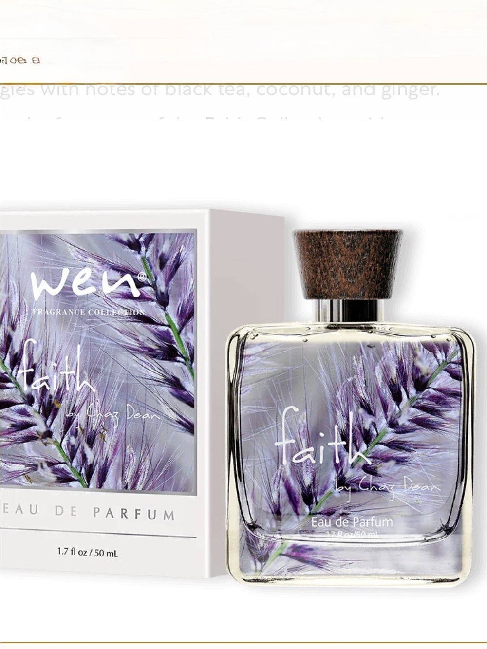 WEN Faith Eau de Parfum — Lavender & White Bottle